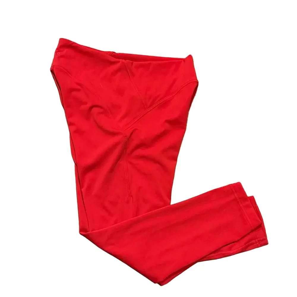Lululemon Instill Red Leggings | Size 10, 25” Inseam EUC
